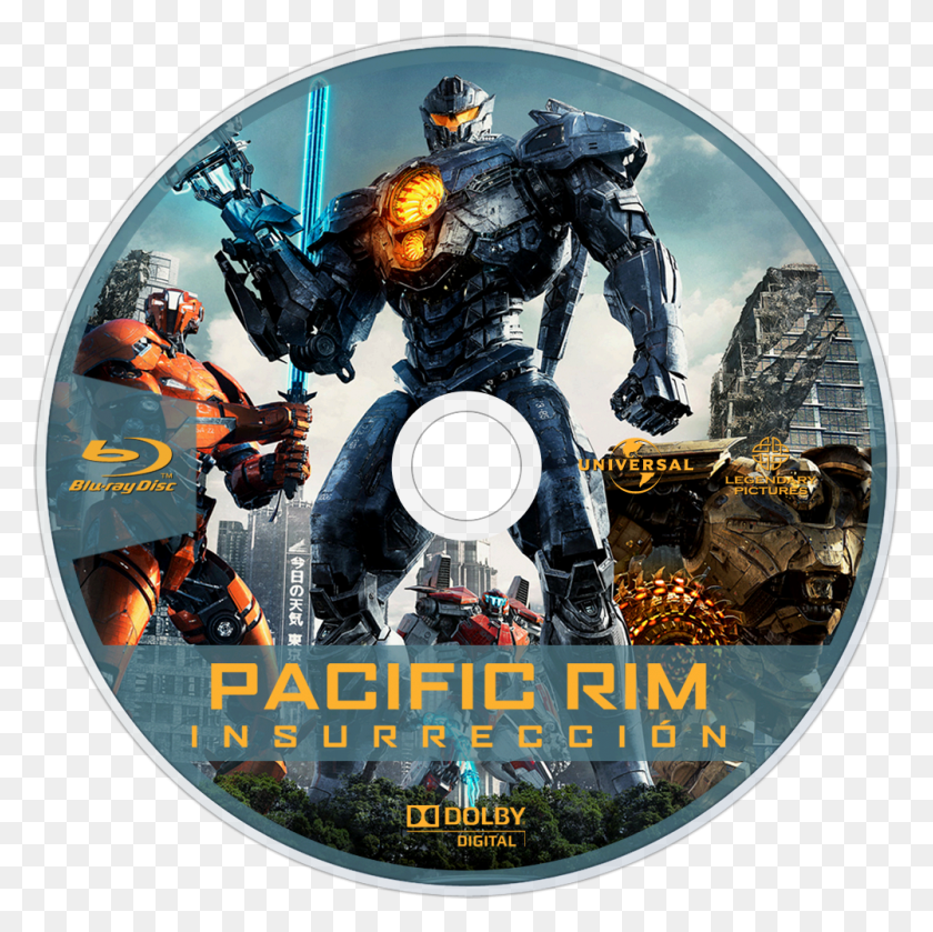 1000x1000 Pacific Rim 2 Bluray Disc Image Blu Ray Pacific Rim, Disk, Helmet, Clothing HD PNG Download