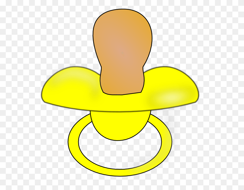 564x596 Pacifier Yellow Svg Clip Arts 564 X 596 Px, Banana, Fruit, Plant HD PNG Download