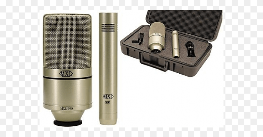 589x379 Pack Microfonos Grabacion Mxl 990991 Mxl 990 991 Set, Electrical Device, Microphone HD PNG Download