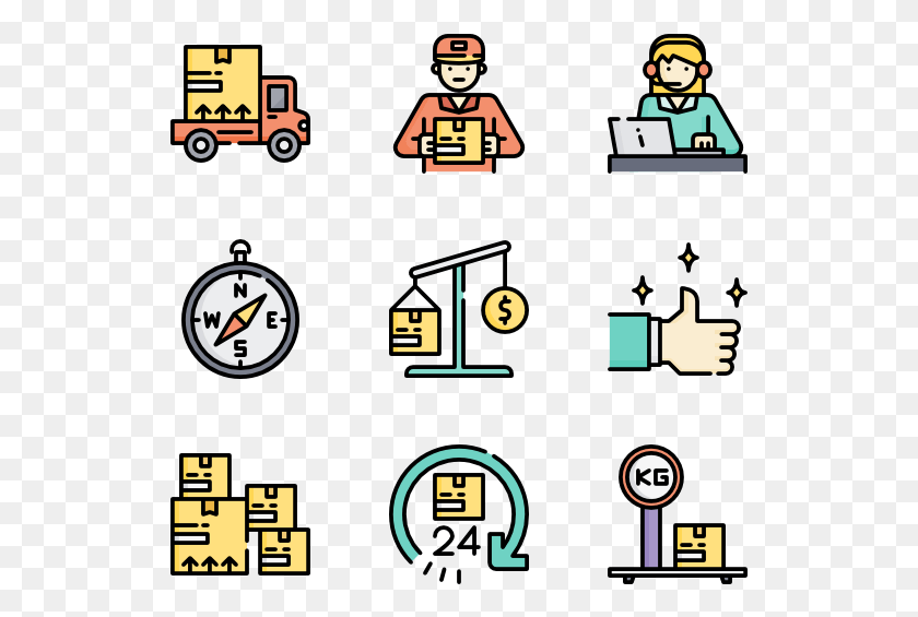 529x505 Package Delivery Clip Art, Text, Number, Symbol HD PNG Download