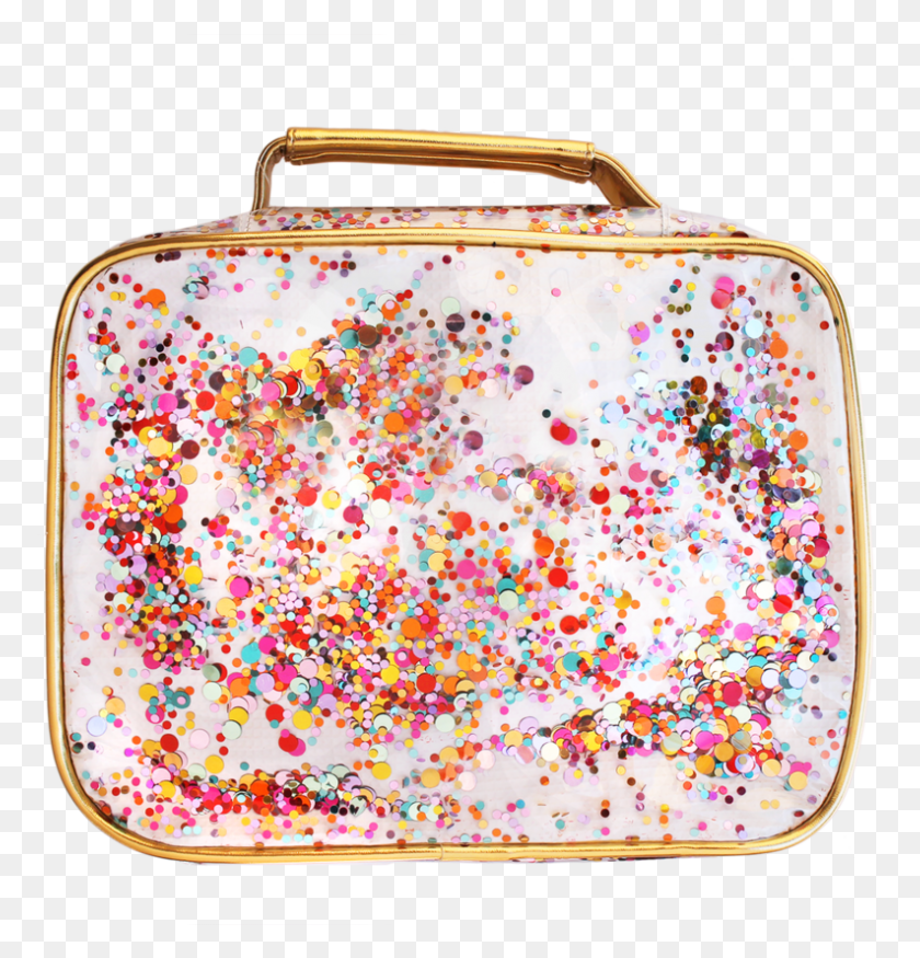793x829 Packed Party Confetti Lunch Box Hand Luggage, Purse, Handbag, Bag HD PNG Download