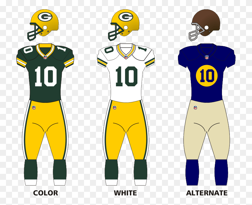 733x624 Packers 13uniforms Green Bay Packers, Clothing, Apparel, Shirt HD PNG Download