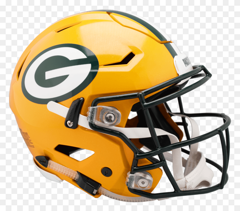 792x691 Packers Speed Flex Helmets Speedflex Football Helmets, Helmet, Clothing, Apparel HD PNG Download