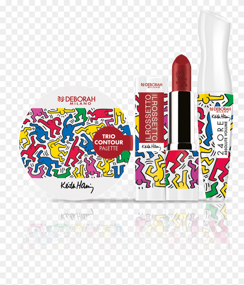 846x1002 Packshot Gruppe Kh Deborah Milano Keith Haring, Lipstick, Cosmetics, Label HD PNG Download