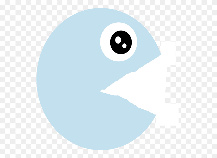 560x555 Pacman Blue Openmouth Svg Clip Arts 600 X 595 Px, Face, Animal, Text HD PNG Download