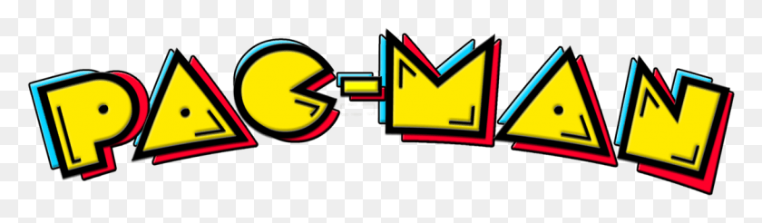 1122x268 Pacman Thumb Image Original Pac Man Logo Hd Png Скачать