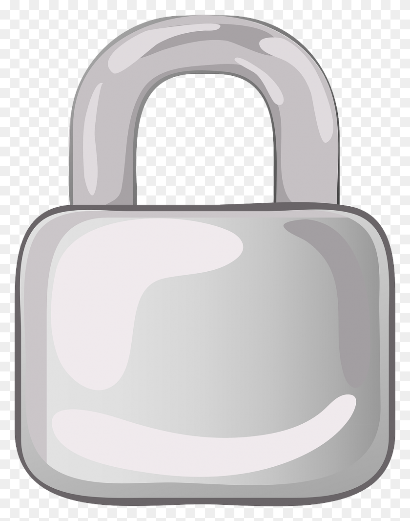 992x1280 Padlock Lock Metal Silver Image Silver Lock Clipart, Sink Faucet, Combination Lock HD PNG Download