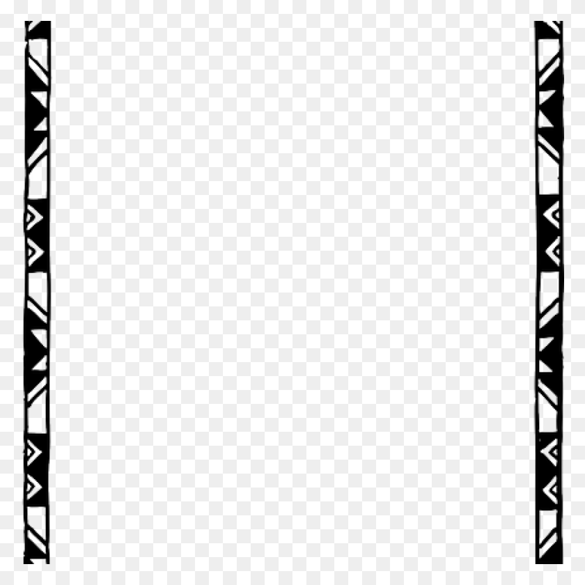 1024x1024 Page Border Black And White Border Black And White Black And White, Oboe, Musical Instrument, Text HD PNG Download