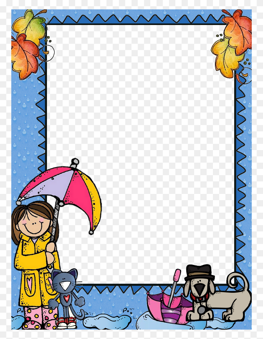 768x1024 Page Borders Borders And Frames School Decorations Cartoon, Clothing, Apparel, Coat HD PNG Download