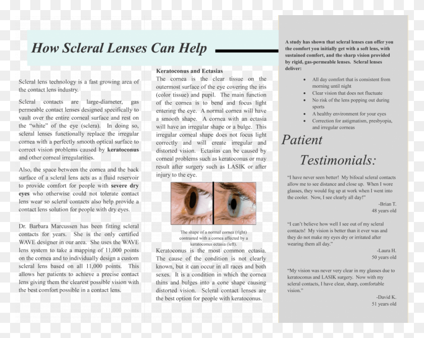 1024x801 Page2 Scleral Contact Lens Brochure, Advertisement, Poster, Flyer Descargar Hd Png