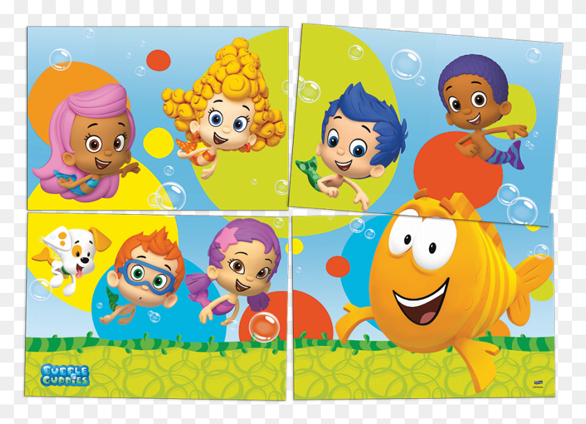 892x627 Painel 4 Laminas Bubble Guppies Bubble Guppies, Doll, Toy, Jigsaw Puzzle HD PNG Download