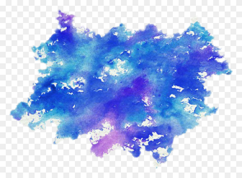 1024x735 Paint Blue Effects Fx Color Splash Splat Грязная Акварельная Живопись, Орнамент, Узор, Фиолетовый Png Скачать