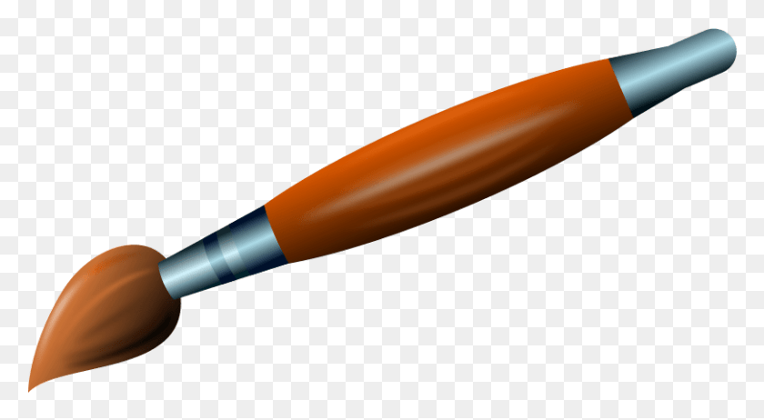 811x419 Paint Brush Clipart Miniature Paint Paint Brush Clip Art, Tool, Brush, Pen HD PNG Download