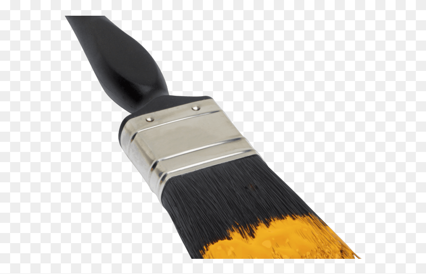 588x481 Paint Brush Clipart Transparent Background Paint Brush With Invisible Background, Tool, Brush HD PNG Download