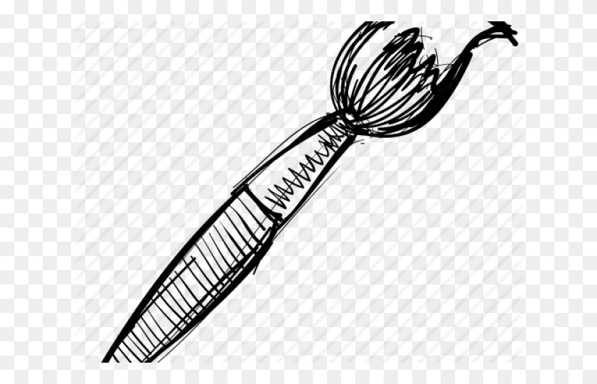 640x480 Paint Brush Line Art, Fork, Cutlery, Text HD PNG Download