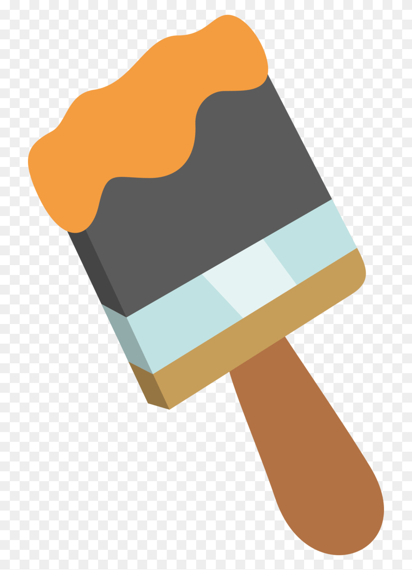 726x1101 Paint Brush Vector Paintbrush Vector, Hand, Tool, Hammer HD PNG Download