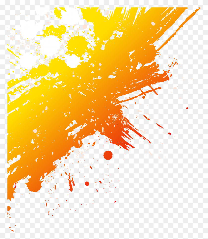 2244x2606 Paint Graphic Design Orange Paint Splash, Graphics, Floral Design HD PNG Download