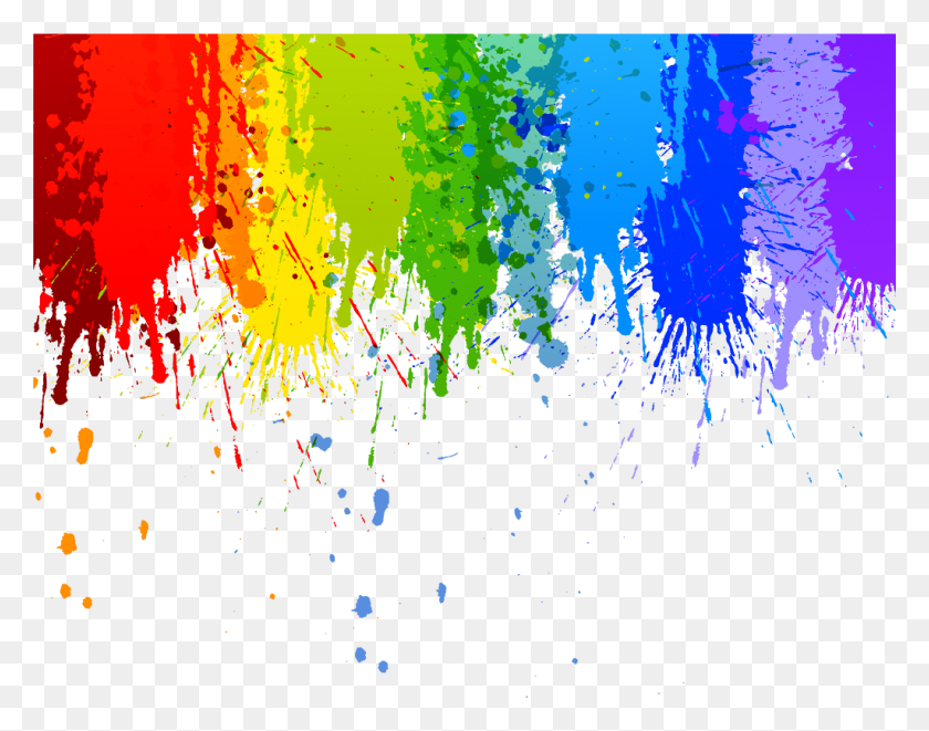 1024x790 Paint Interesting Art Color Colour Rainbow Splash Rainbow Paint Splatter, Graphics, Modern Art HD PNG Download