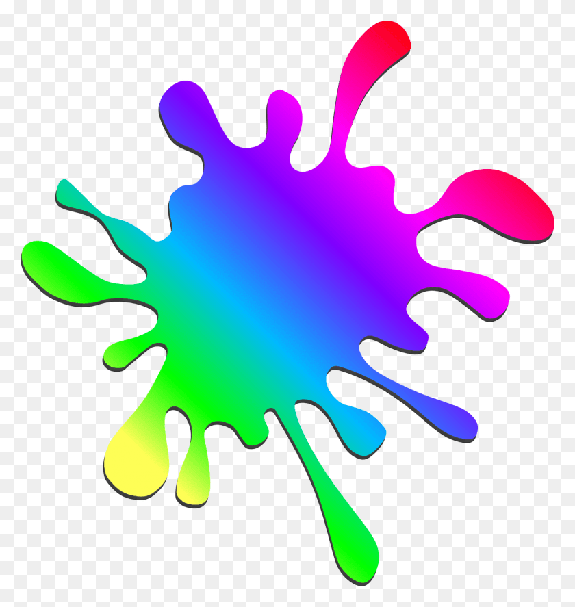1207x1280 Paint Splatter Rainbow Colors Rainbow Paint Splatter Clip Art, Light, Ornament, Pattern HD PNG Download