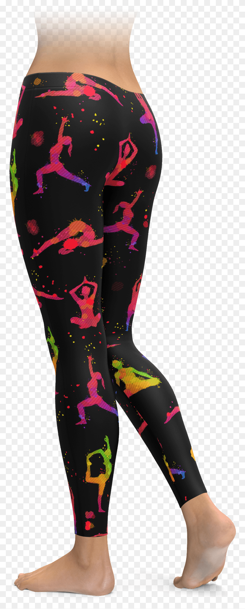 779x2021 Paint Splatter Yoga Leggings Purple Ribbon Awareness, Clothing, Apparel, Footwear HD PNG Download