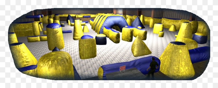 824x296 Paintball, Inflatable, Cushion, Indoor Play Area HD PNG Download