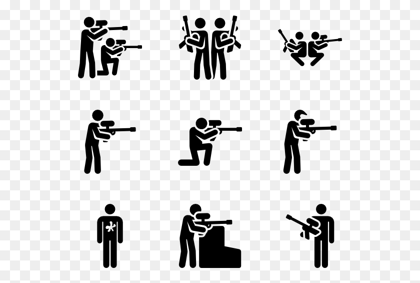 529x505 Paintball Pictograms Paintball Pictogram, Gray, World Of Warcraft HD PNG Download