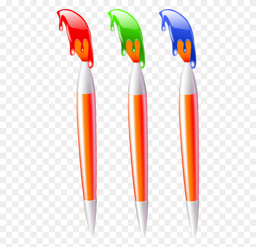 468x750 Кисть Для Рисования Color Pincel Con Pintura Verde, Кисть, Инструмент, Зубная Щетка Hd Png Скачать