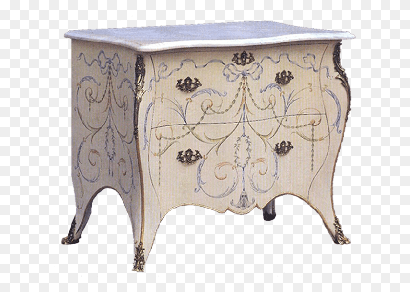 620x538 Painted Dressing Table For Robert Couturier End Table, Furniture, Sideboard, Cabinet HD PNG Download