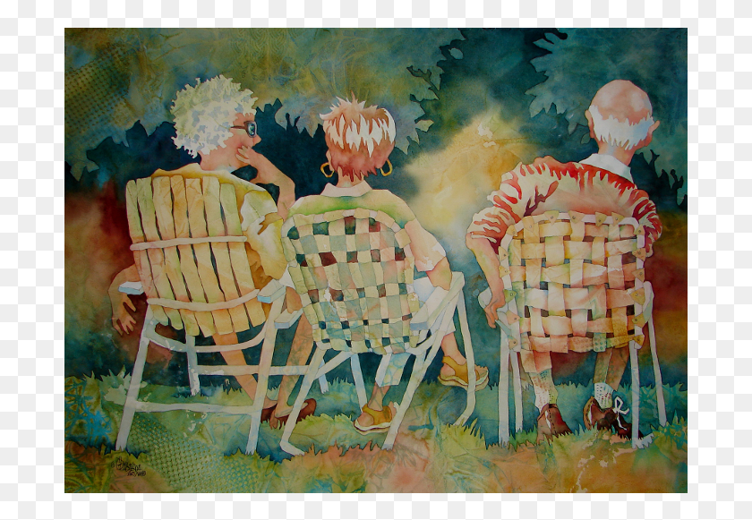 697x521 Painting, Furniture, Chair HD PNG Download