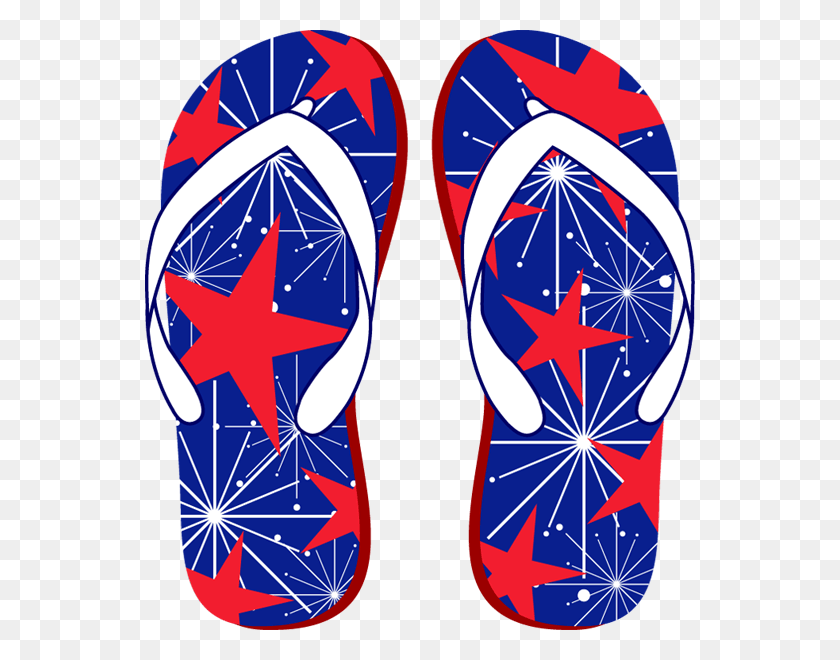 550x600 Pair Clipart Flip Flop Flip Flop Clipart 4th Of July, Graphics, Outdoors HD PNG Download