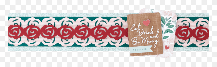 1081x276 Pair Ever After With The Rose Chain Border Maker Cartridge Calligraphy, Text, Rug, Paper HD PNG Download