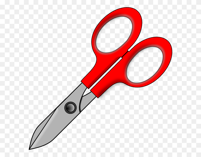 600x599 Pair Of Red Scissors Svg Clip Arts 600 X 599 Px, Weapon, Weaponry, Blade HD PNG Download