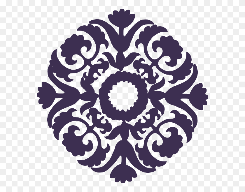 588x599 Paisley, Rug, Pattern, Stencil HD PNG Download