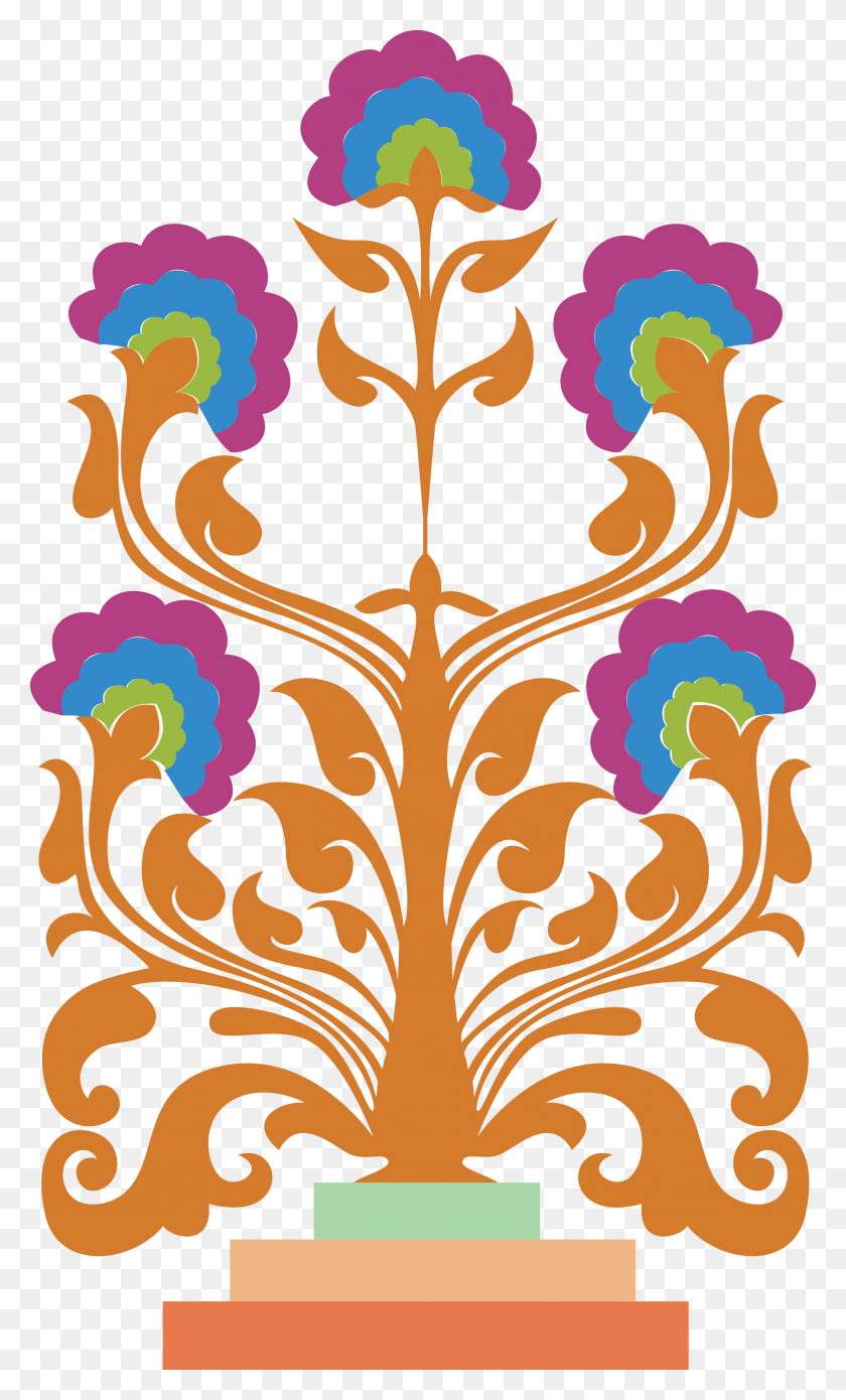 2534x4324 Пейсли Клипарт Индийский Индуистский Прозрачный Индийский Бордюр Дизайн, Цветочный Дизайн, Узор, Графика Hd Png Скачать