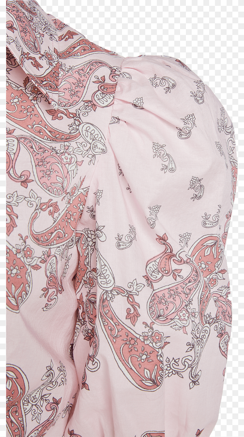 800x1501 Paisley Cotton Shirt In Colour Parfait Pink Pattern, Adult, Female, Person, Woman Clipart PNG