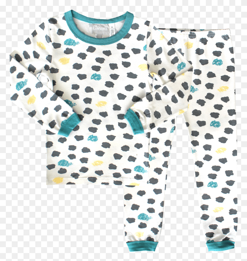 1122x1190 Pajamas Polka Dot, Clothing, Apparel, Sweater HD PNG Download