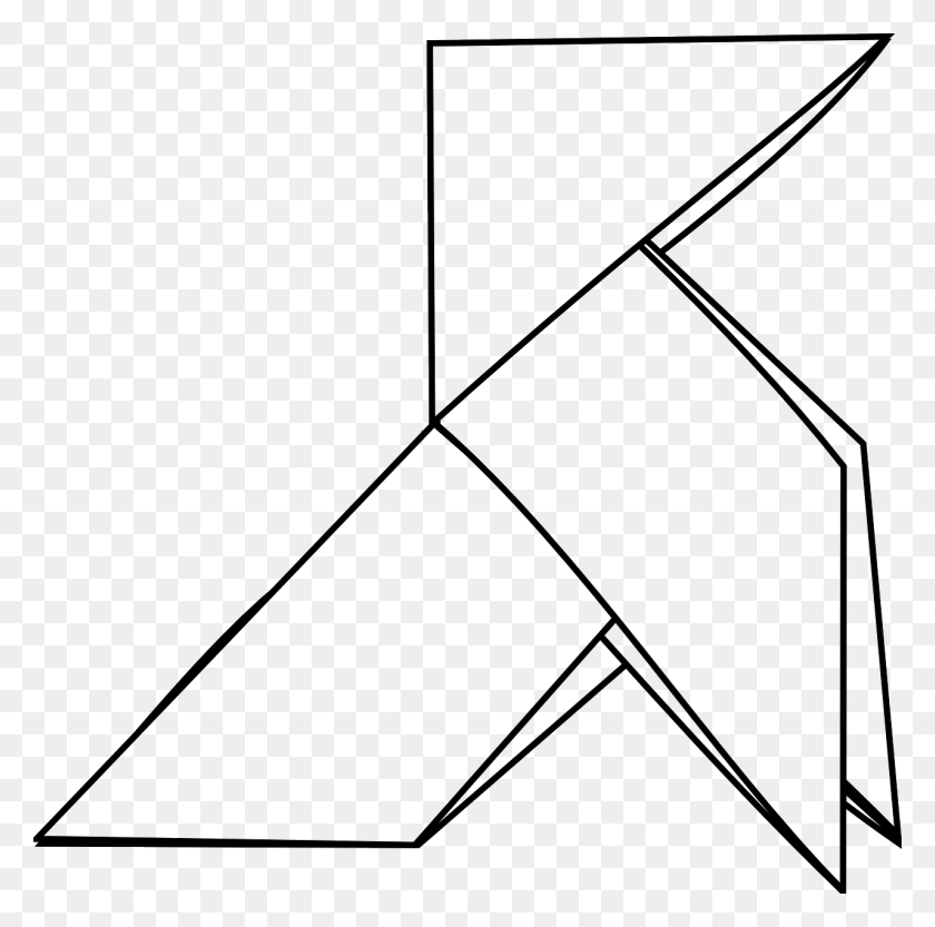 1280x1269 Пахарита Оригами, Лук, Освещение, Треугольник Png Скачать