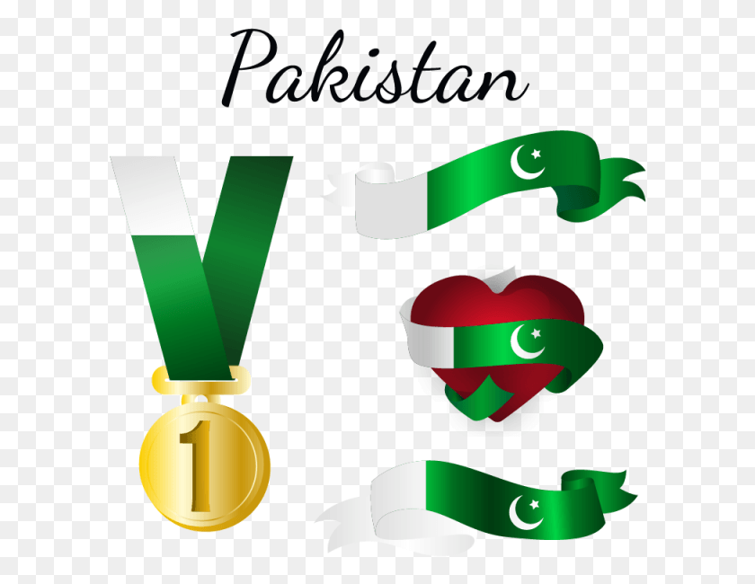 598x590 Флаг Пакистана В Пакистанском Формате Флаг Пакистана, Золото, Трофей, Золотая Медаль Hd Png Скачать