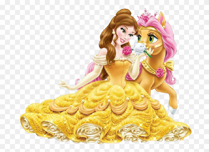 705x552 Palace Pets Clipart Disney Princess Belle, Person, Human, Figurine HD PNG Download