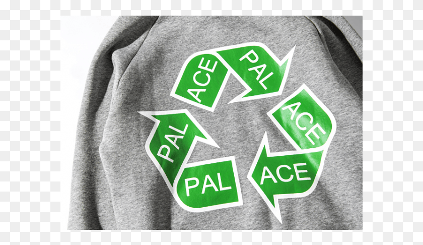 601x426 Palace Recycle Logo, Clothing, Apparel, Recycling Symbol HD PNG Download