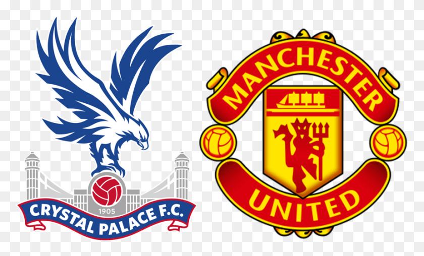 859x494 Descargar Png Palace United, Crystal Palace, Manchester United, Logotipo, Símbolo, Marca Registrada Hd Png