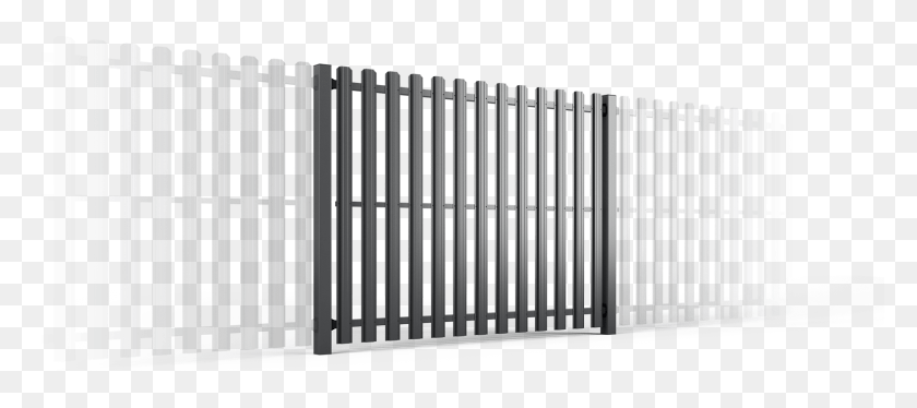 1577x635 Pale Fences Gate Gate, Fence, Picket Descargar Hd Png