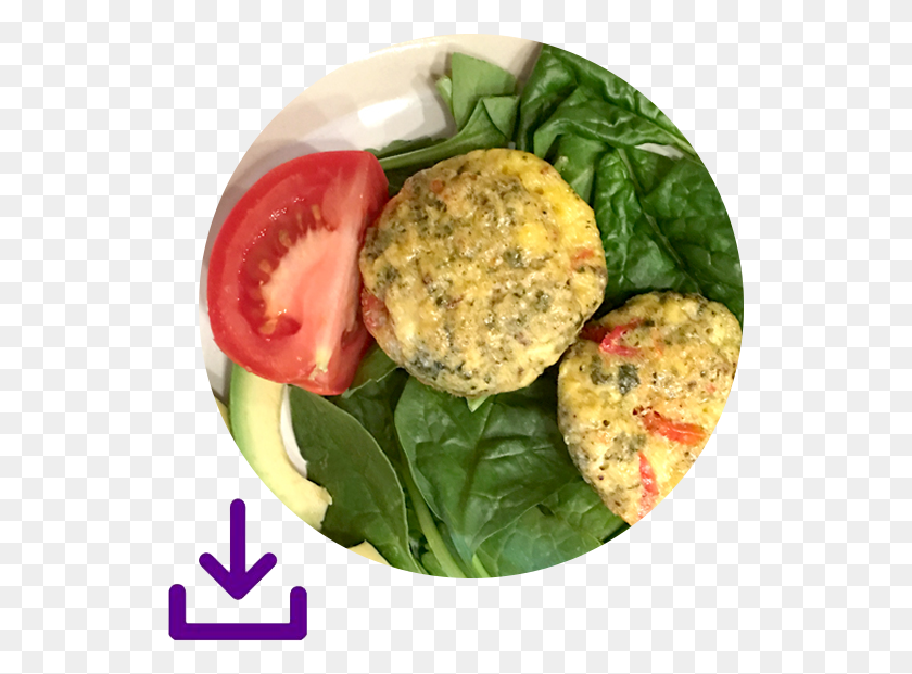 531x561 Paleo Pizza Egg Muffin Recipe Pizza, Spinach, Vegetable, Plant HD PNG Download