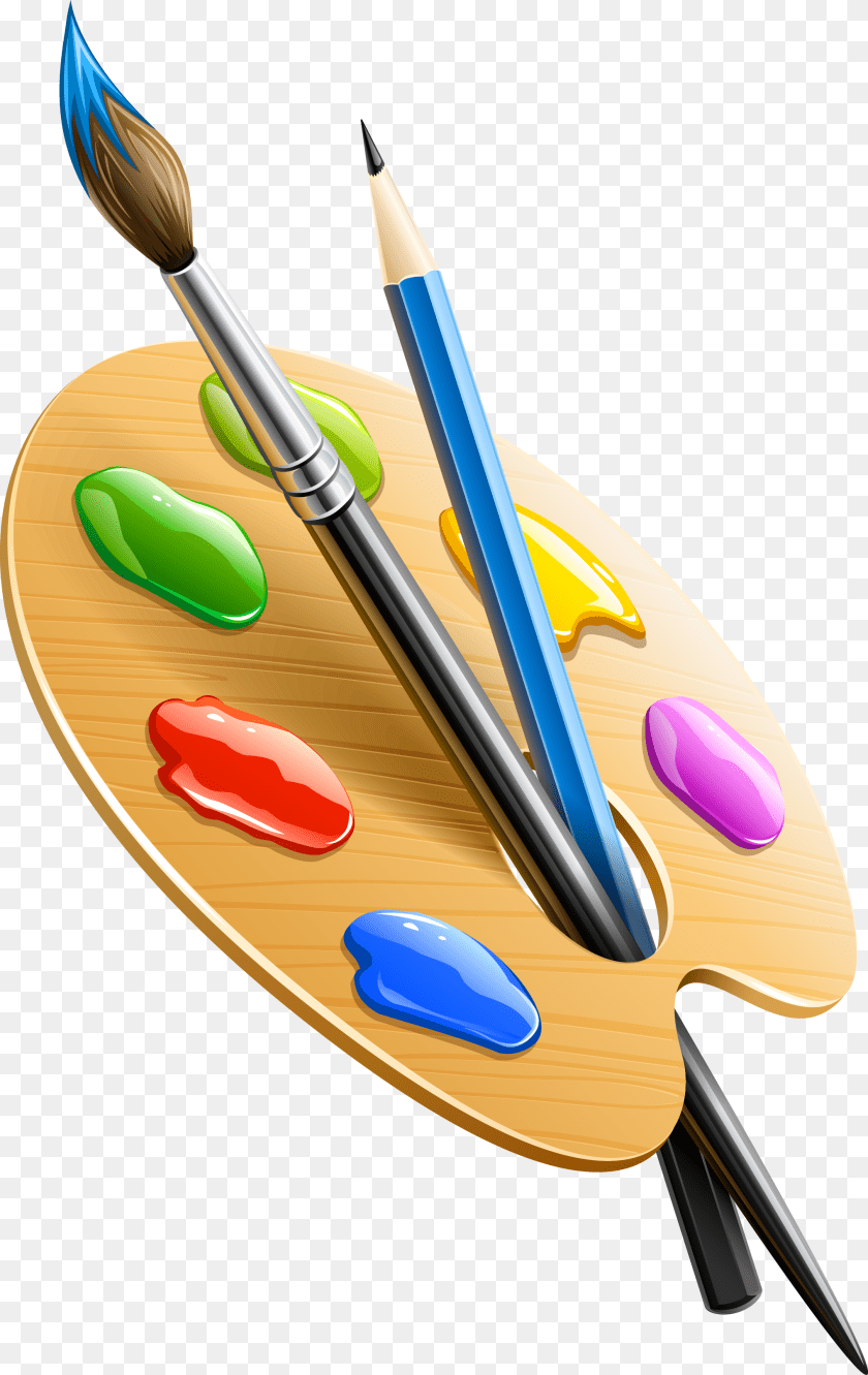 2036x3226 Palette, Brush, Device, Paint Container, Tool PNG