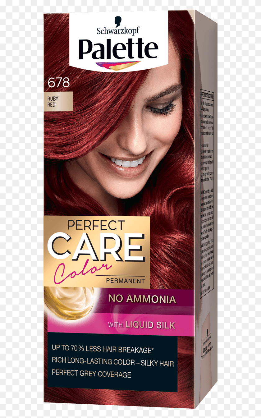 561x1285 Palette Com Perfect Care Baseline 678 Ruby Red Palette Brown Hair Colors, Poster, Advertisement, Flyer HD PNG Download