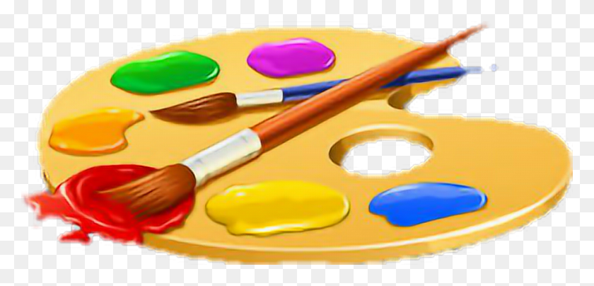 924x408 Palette Paint Paintbrush Paintpalette Art Art Brush And Palette, Paint Container, Tool HD PNG Download