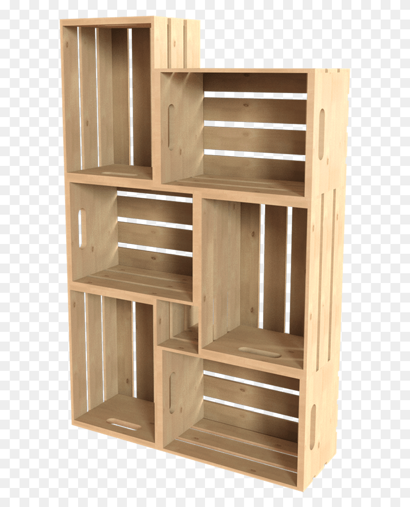 597x979 Palette Wood Wall Shelf 113d ViewClass Mw 100 Mh Shelf, Furniture, Cupboard, Closet HD PNG Download