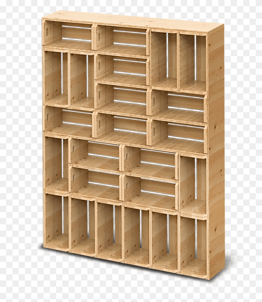 710x909 Palette Wood Wall Shelf 43d ViewClass Mw 100 Mh, Box, Crate, Plywood HD PNG Download