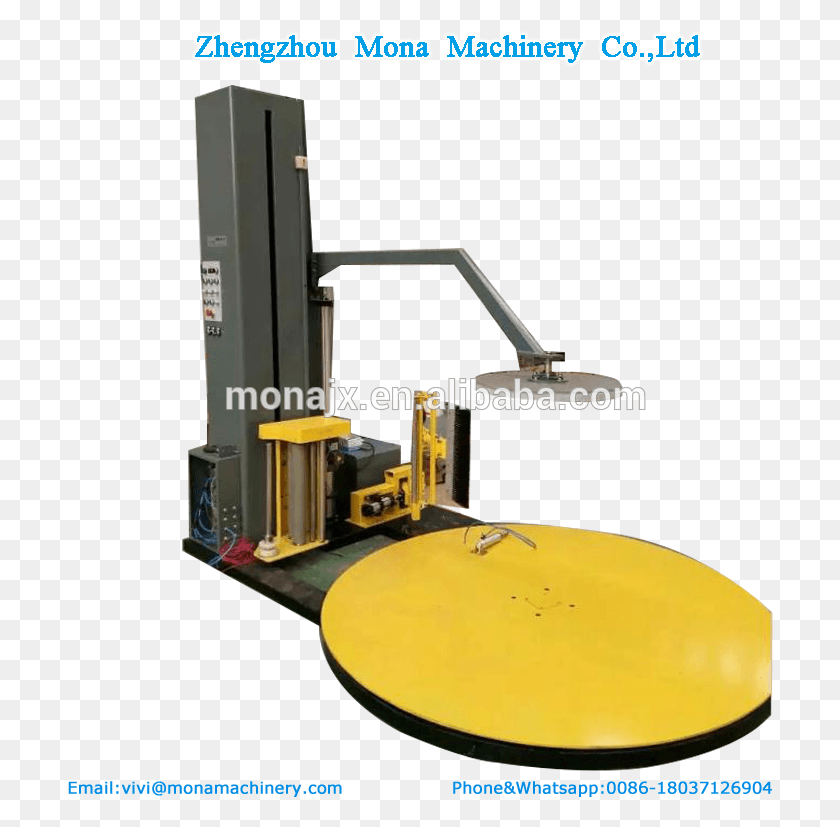 706x767 Pallet Shrink Wrap Machine Case Carton Pack Wrapping Machine Tool, Text, Screen, Electronics HD PNG Download