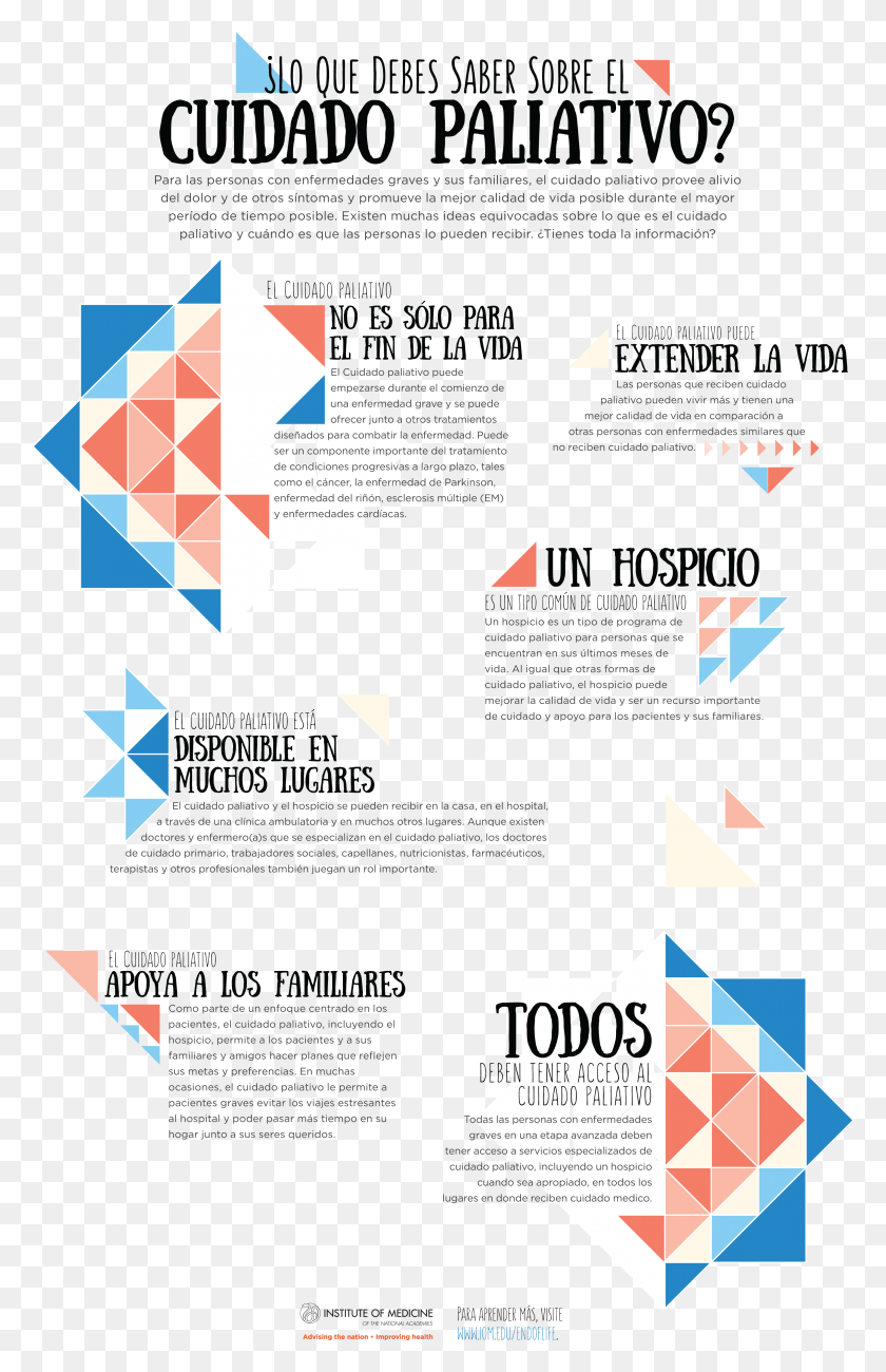 3051x4853 Palliative Care Graphic Care In Spanish, Poster, Advertisement, Flyer Descargar Hd Png